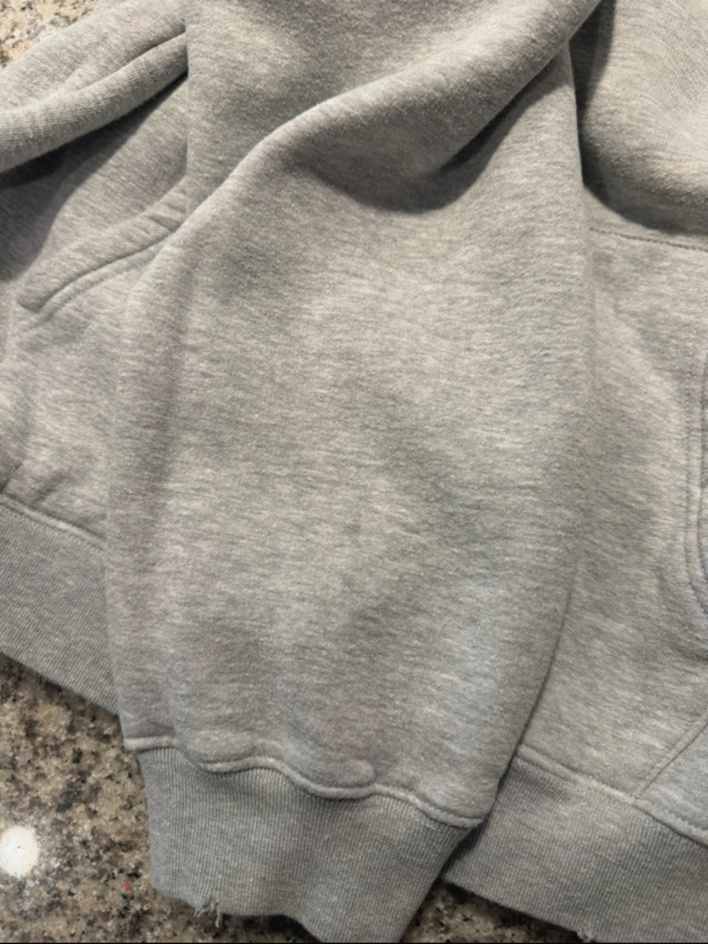 Lily & Lottie Essential Hoodie Size Small Light Gray Long Sleeves Heavyweight - Picture 12 of 12